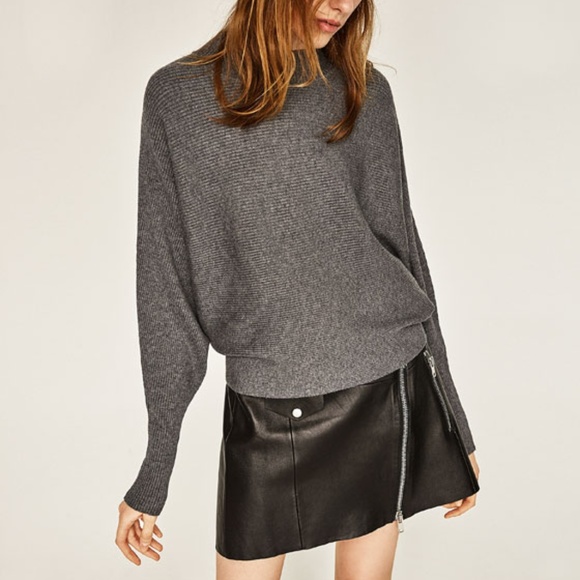 Zara Sweaters - Zara Ribbed Turtleneck Knit Sweater
